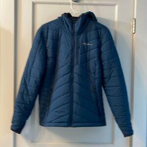 Eddie Bauer Reversible teal blue IgniteLite puffer jacket women's XL